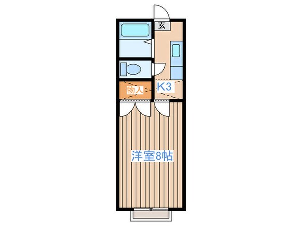 ﾎﾜｲﾄｷｬｯｽﾙ南小泉12番館の物件間取画像